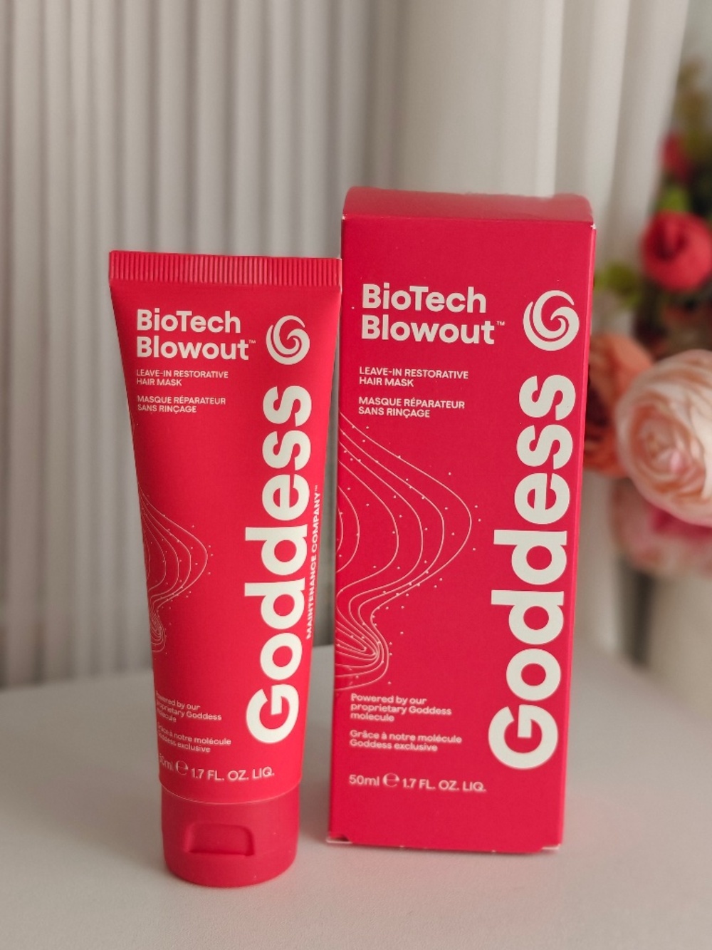 New Goddess BioTech Blowout Leave-In Restorative Hair Mask 1.7 oz/50 ml
